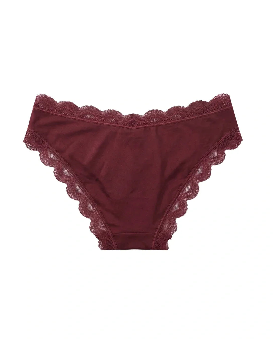 Cotton Bikini - Lush Lace - Maroon