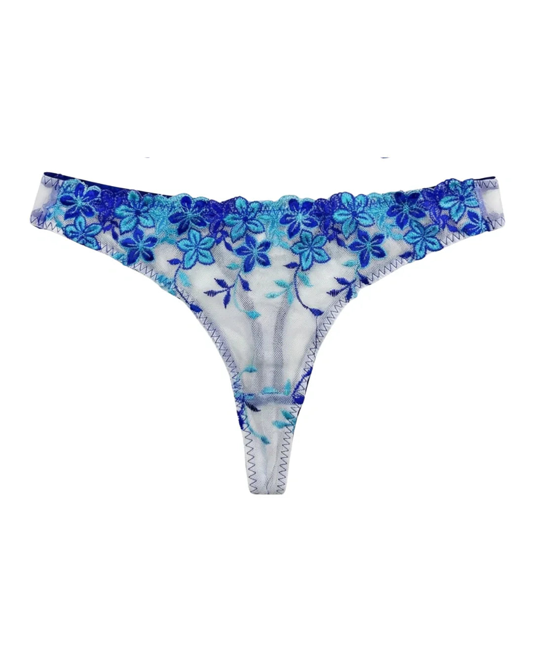 Non Padded Bra Set - Grace Petal - Blue