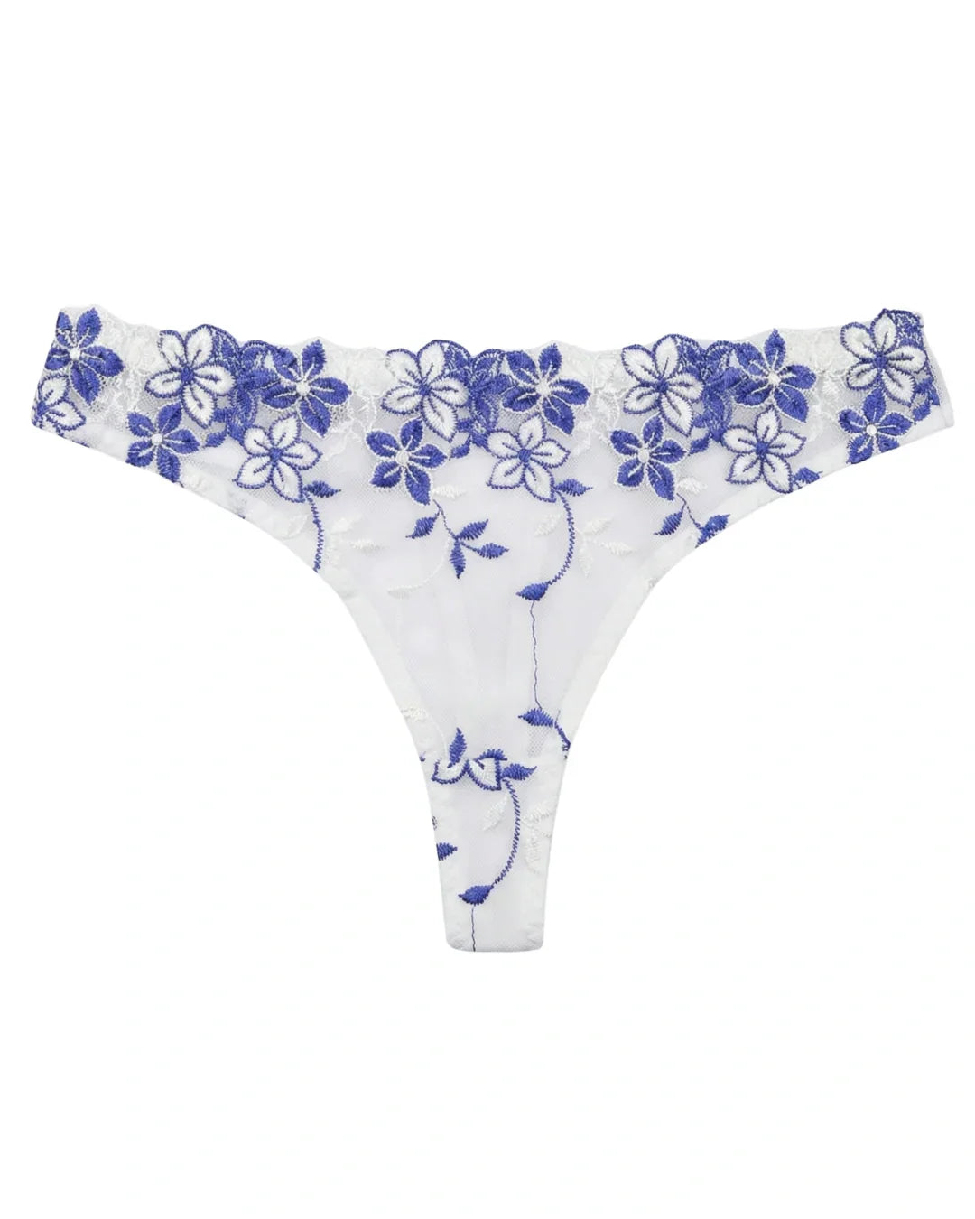 Non Padded Bra Set - Grace Petal - White