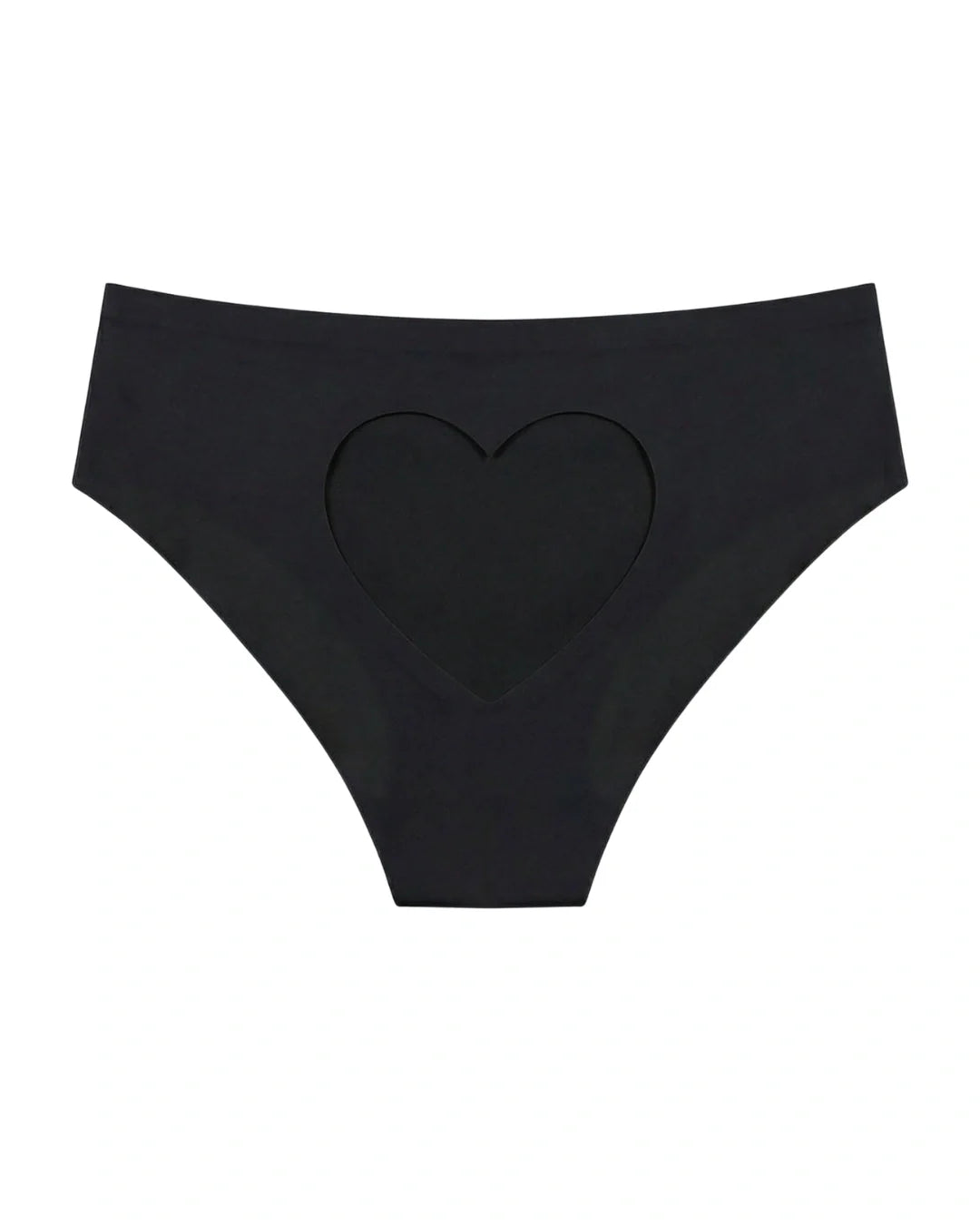 Seamless Bikini Panty - Blush Heart - Black