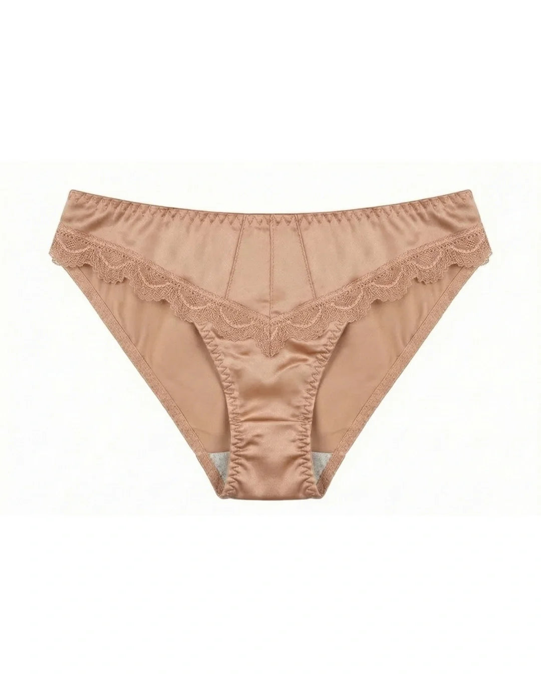 Cotton Bikini - Crimson Lace - Skin