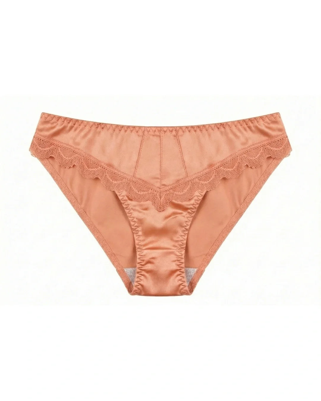 Cotton Bikini - Crimson Lace - Peach
