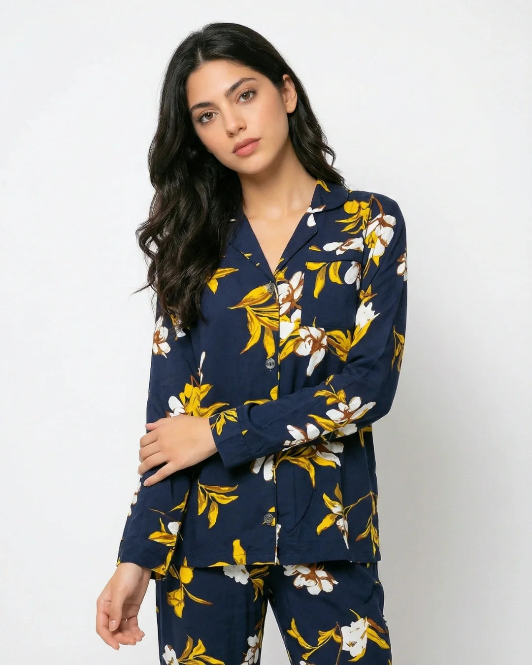 Linen Pajama Suit - Amberleaf