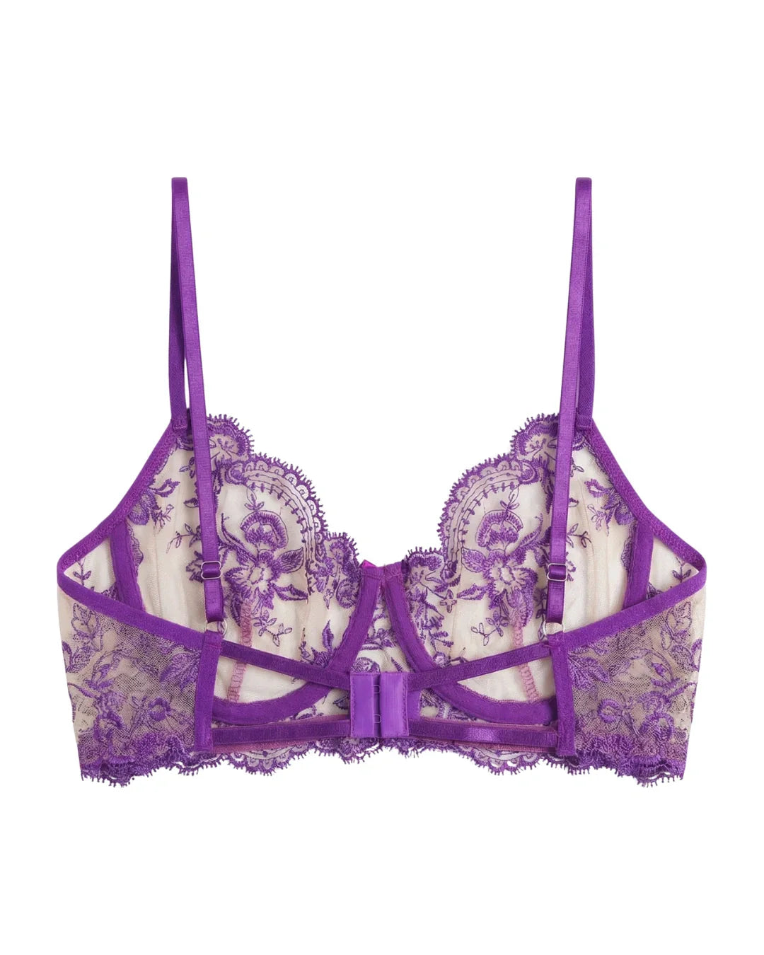 Non Padded Bra Set - Florisse - Purple