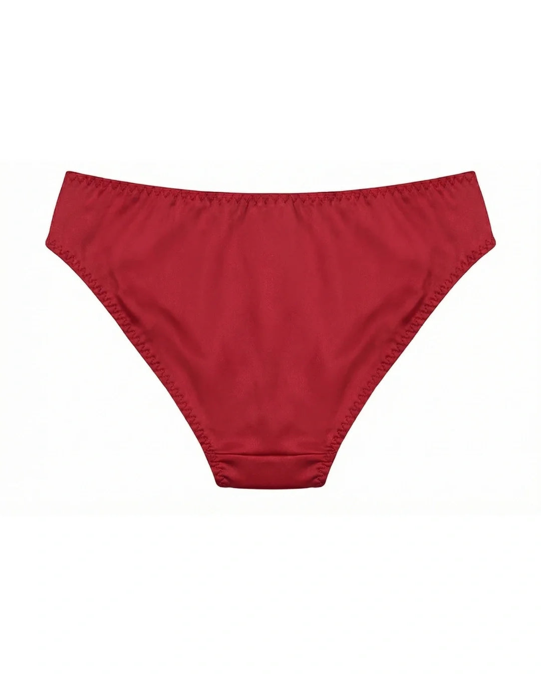 Cotton Bikini - Crimson Lace - Maroon