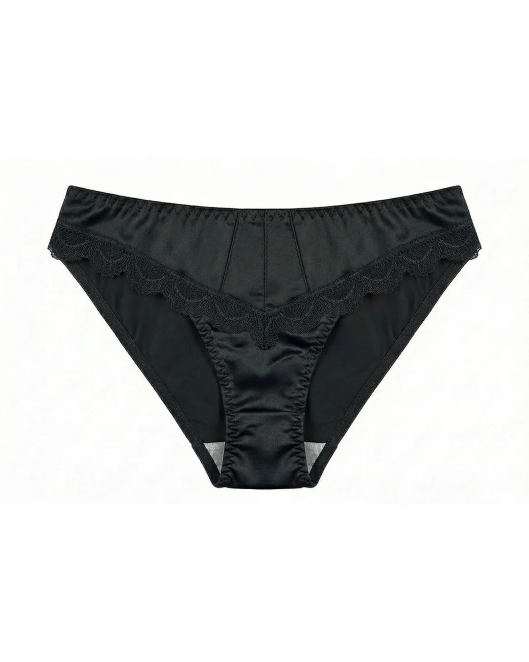 Cotton Bikini - Crimson Lace - Black