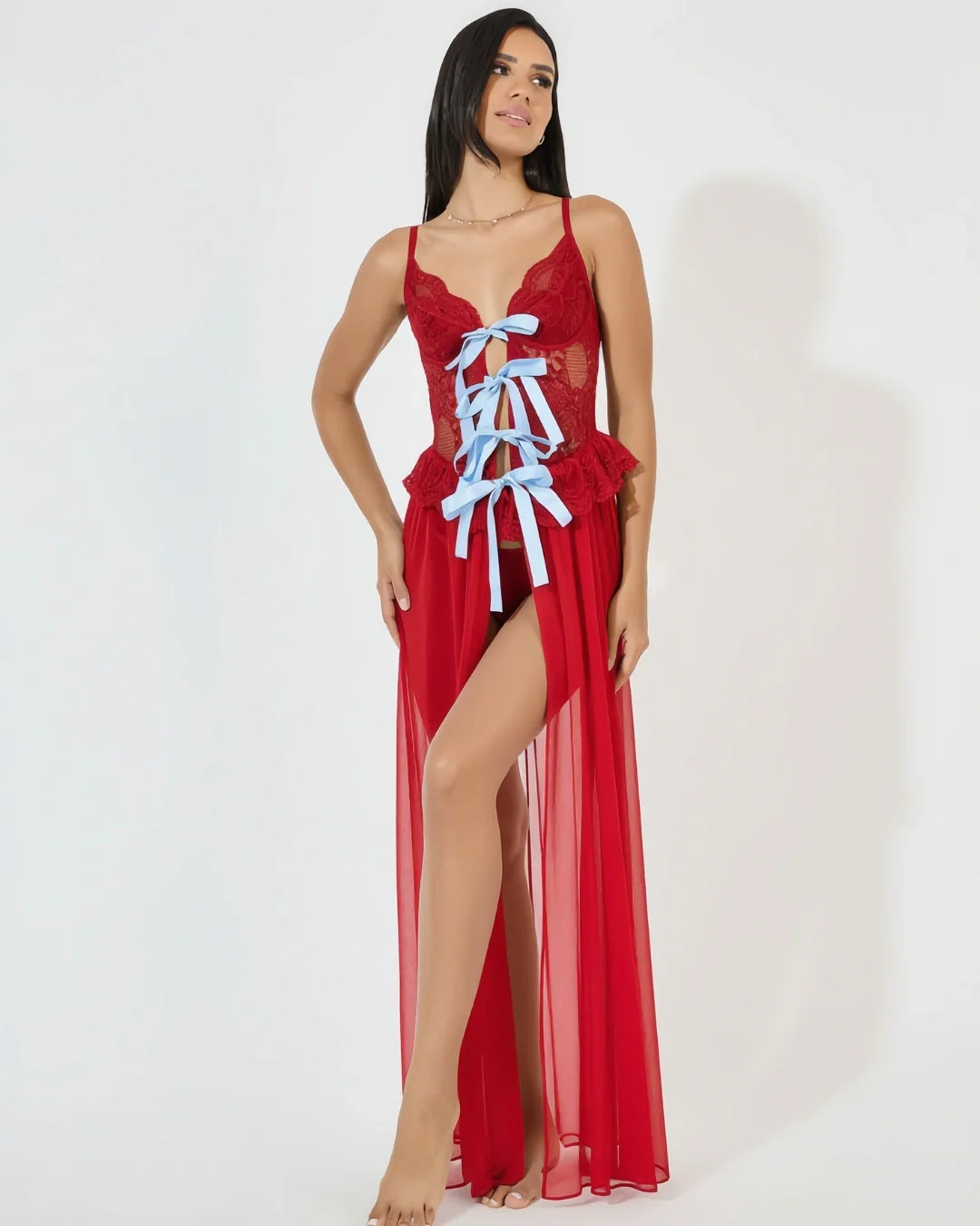 Babydoll Lingerie  - Celestine - Red