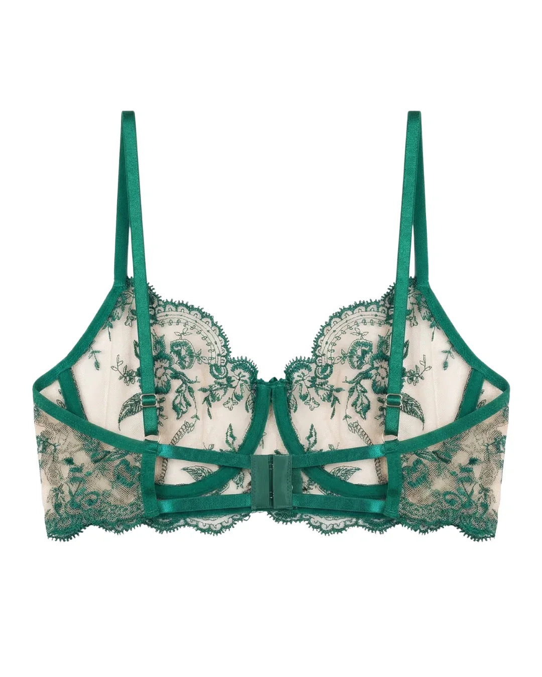 Non Padded Bra Set - Florisse - Green
