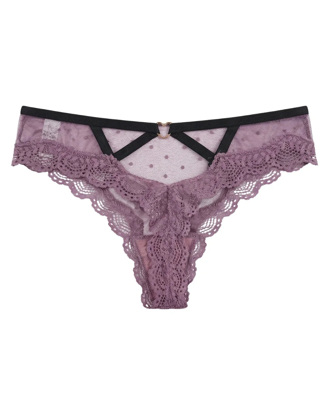 Thong Panty - Noir Glow - Purple