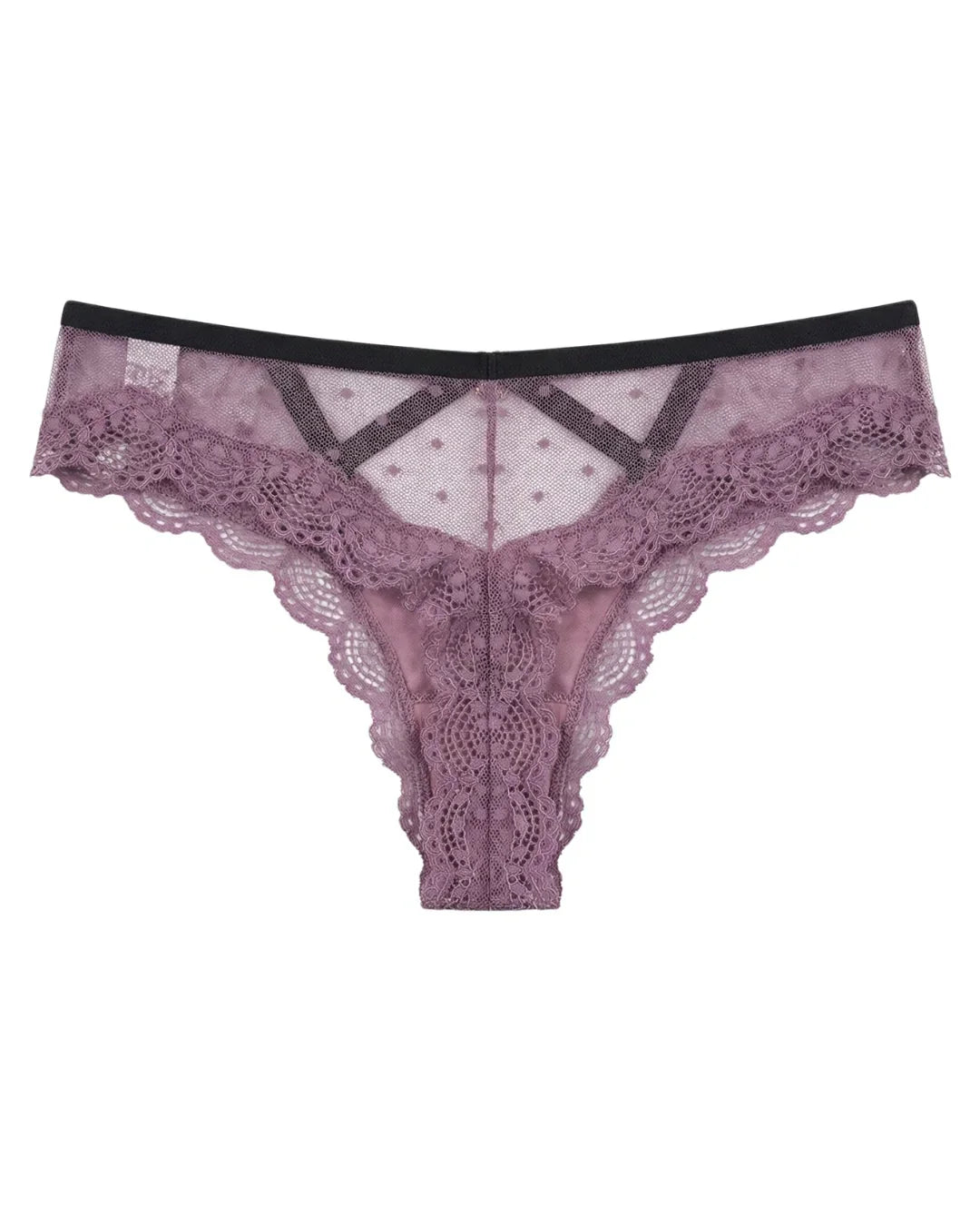 Thong Panty - Noir Glow - Purple