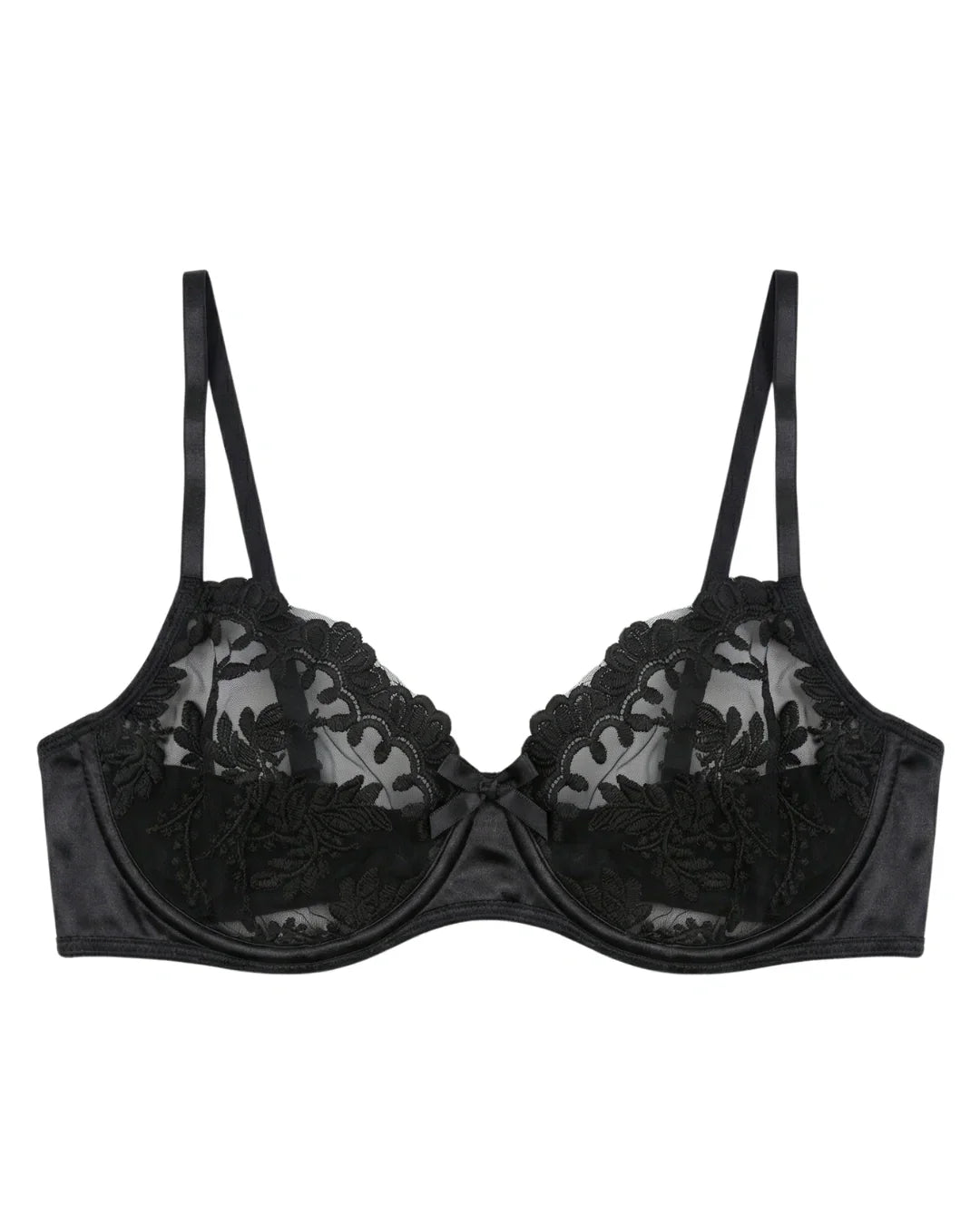 Non Padded Bra Set - Serenade - Black