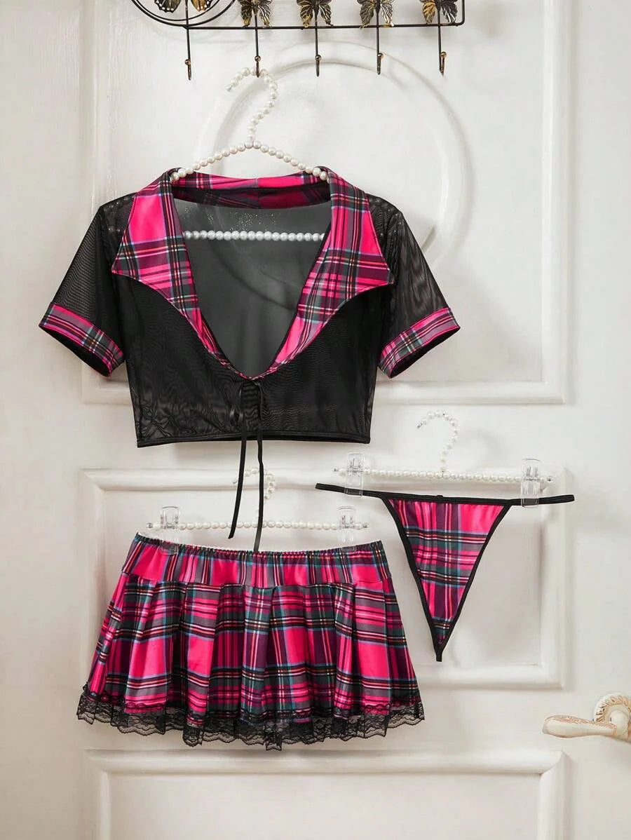 Babydoll Lingerie - Muse Plaid