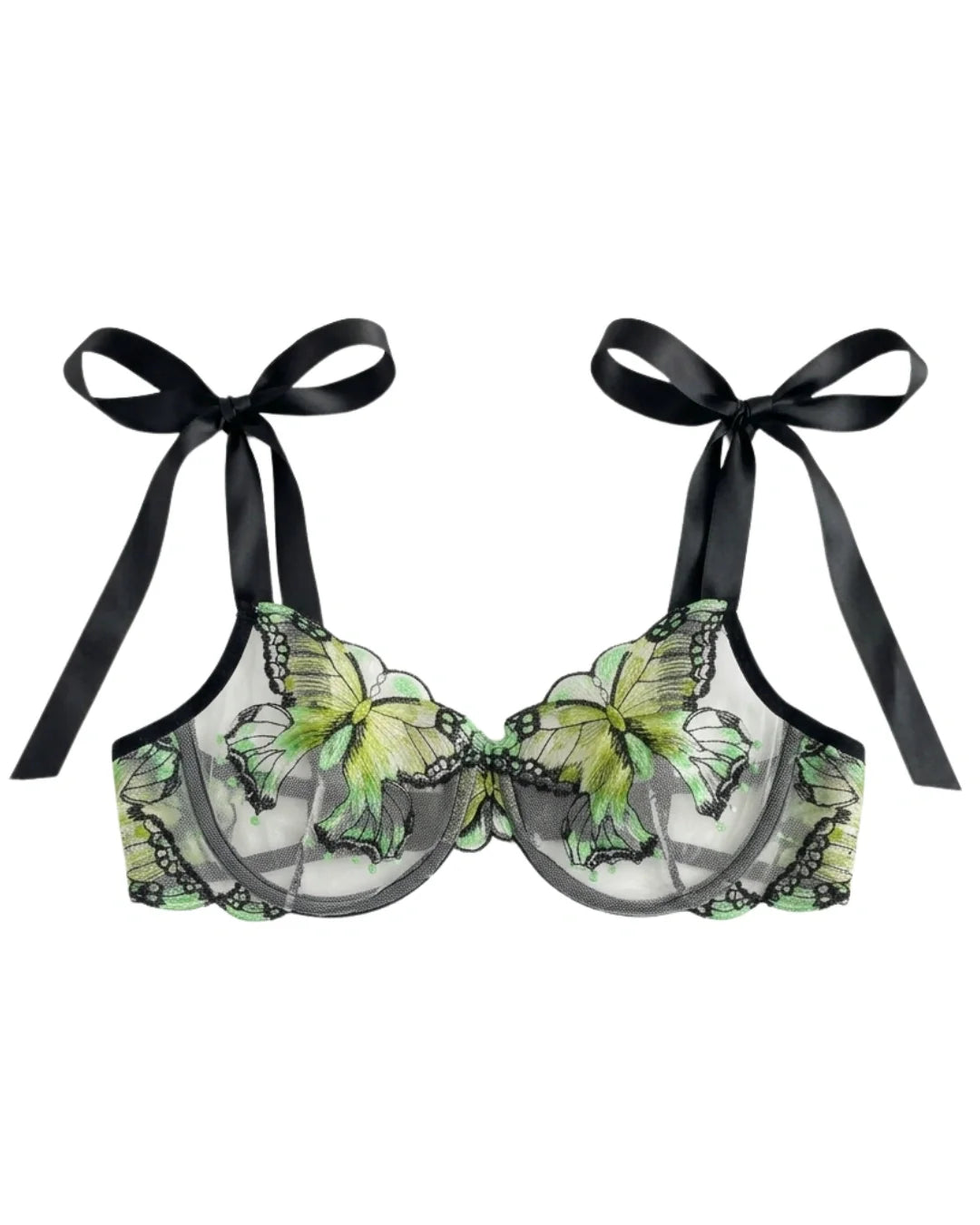 Non Padded Bra Set - Orlisse - Green