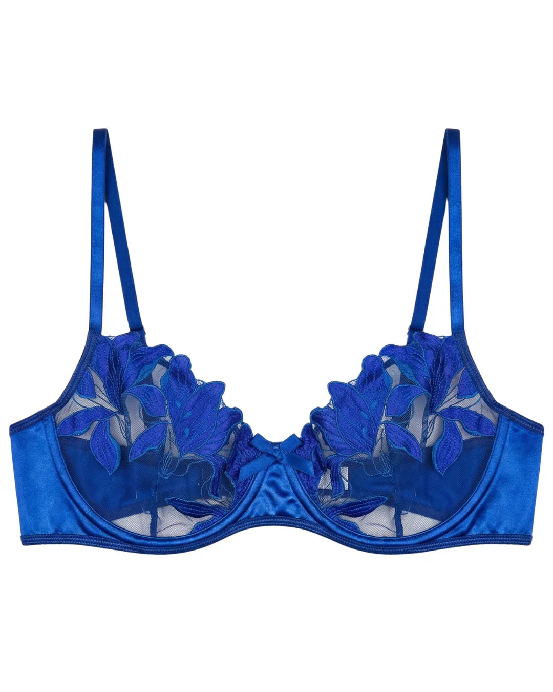 Non Padded Bra Set - Petal Luxe - Blue