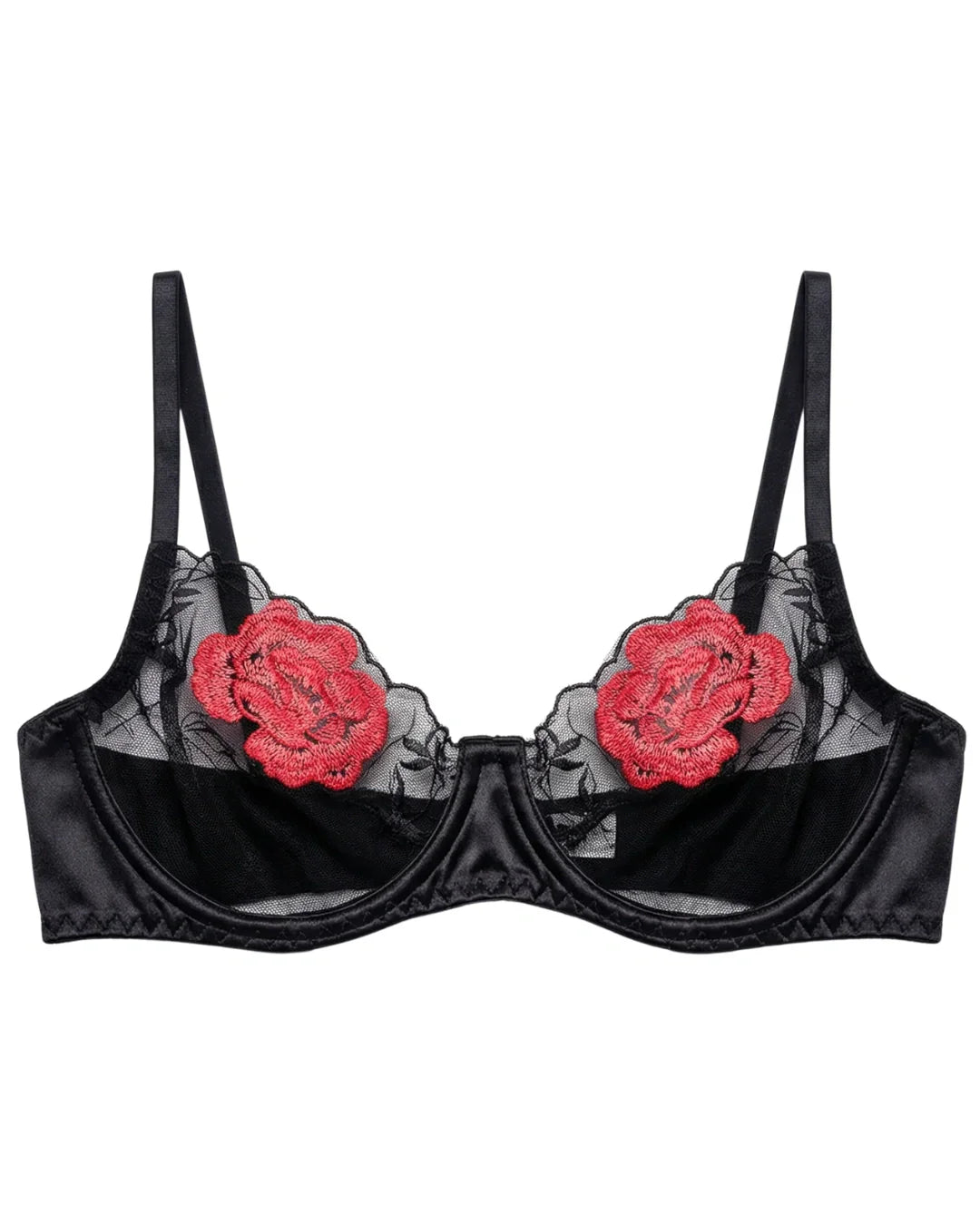 Non Padded Bra Set - Solea - Black