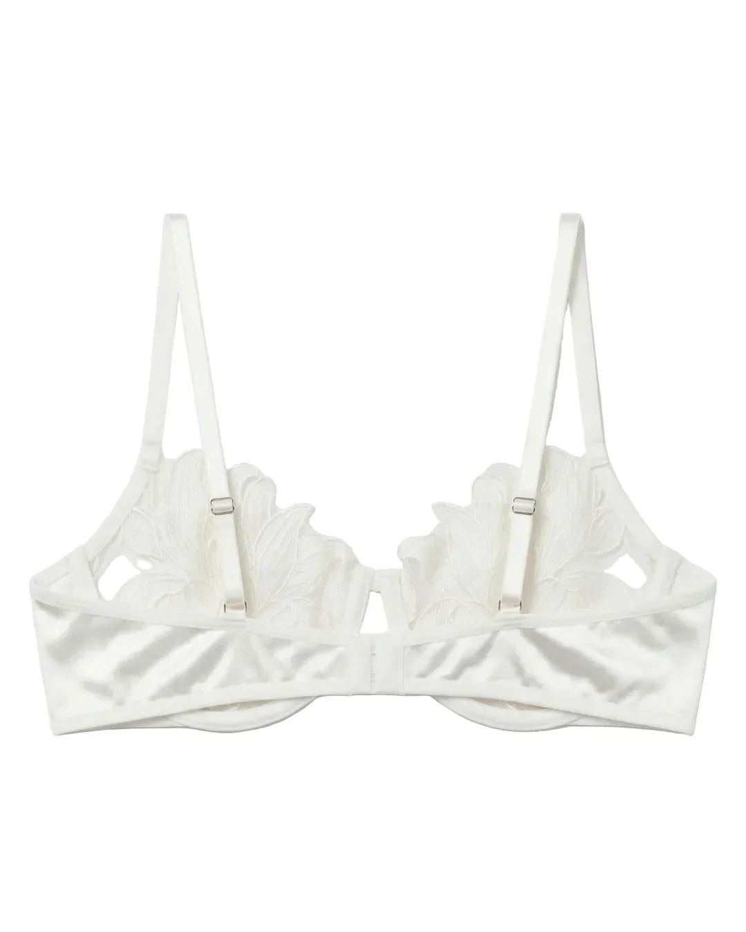 Non Padded Bra Set - Roselle Bloom - White