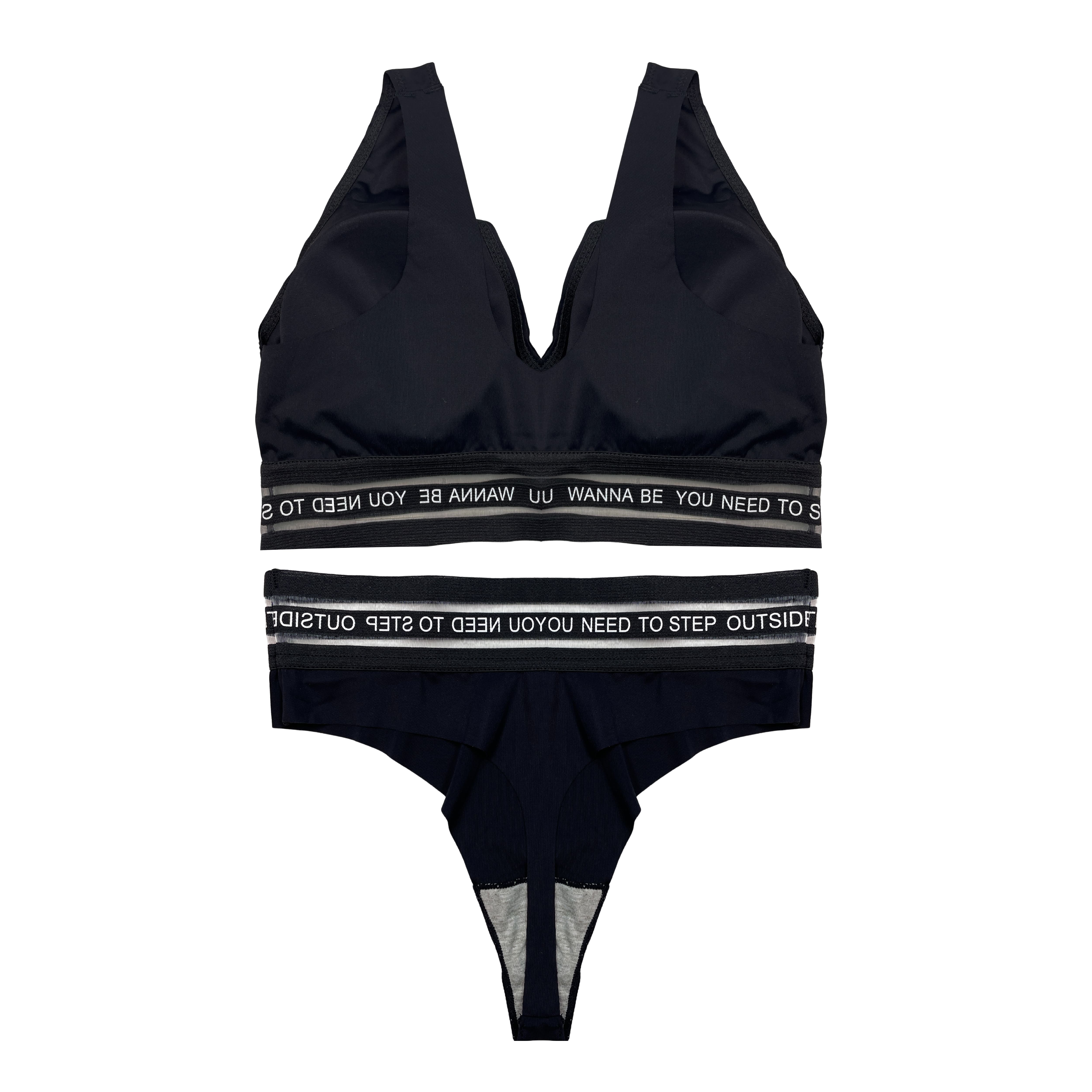 Bra Set -  Noir Flex