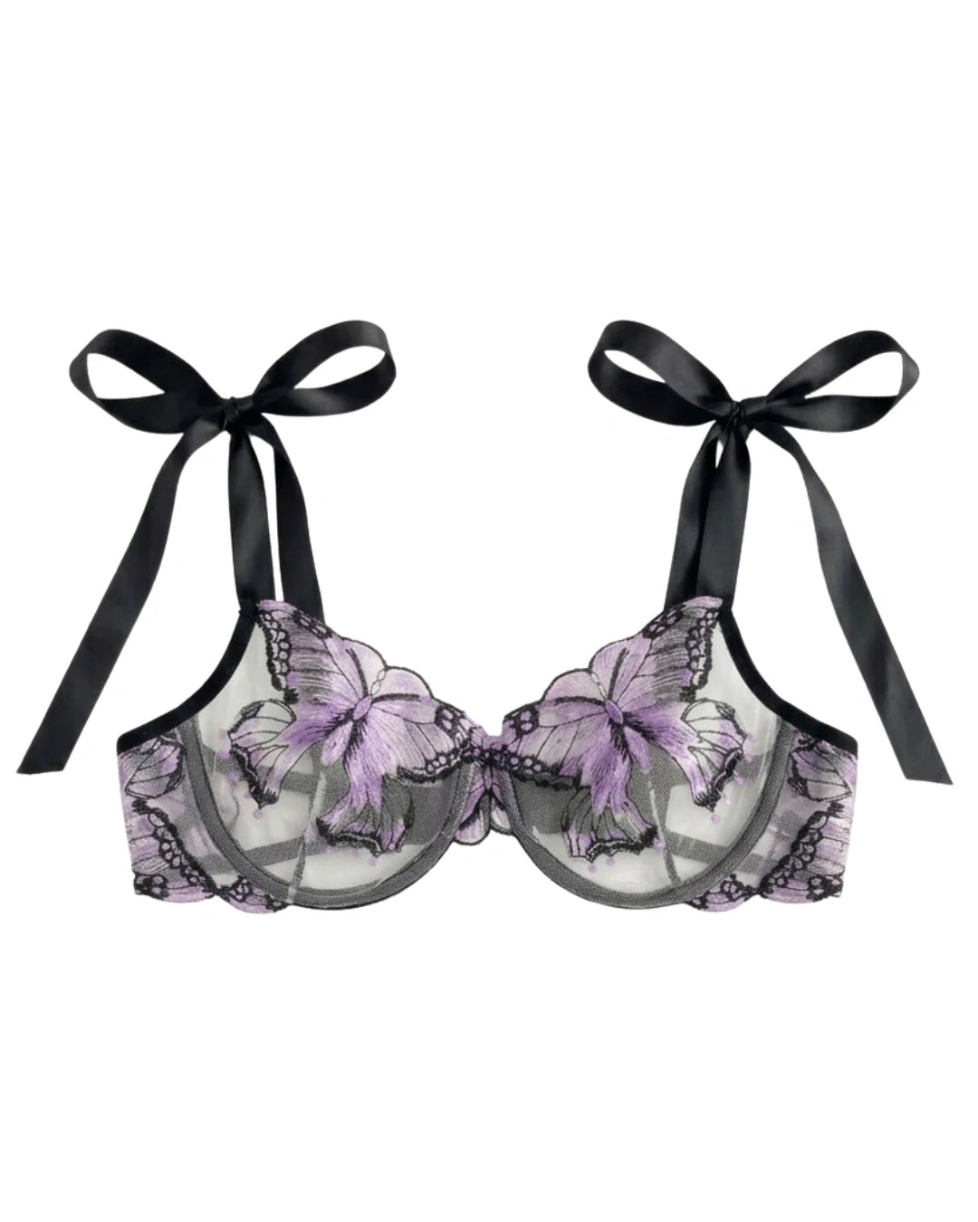 Non Padded Bra Set - Orlisse - Purple