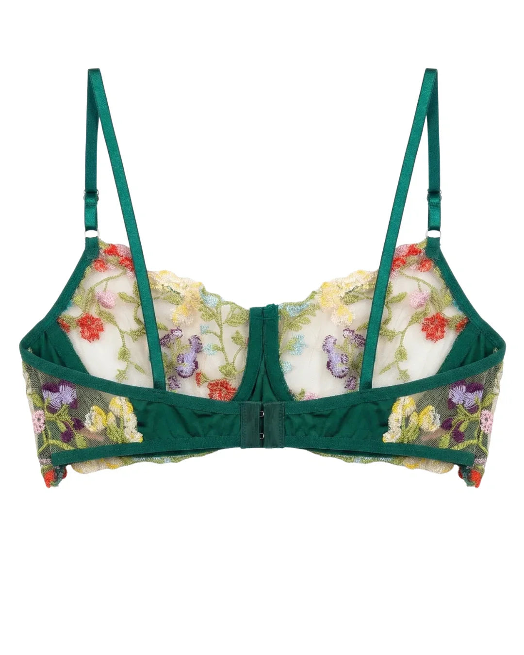 Non Padded Bra Set - Fiora - Green