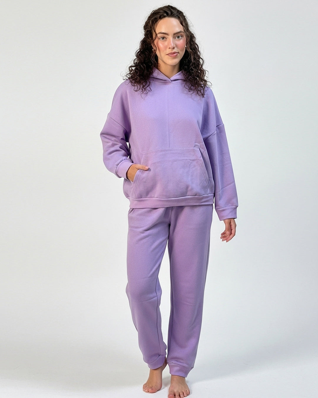 Fleece Tracksuit -Comfy Day - Purple