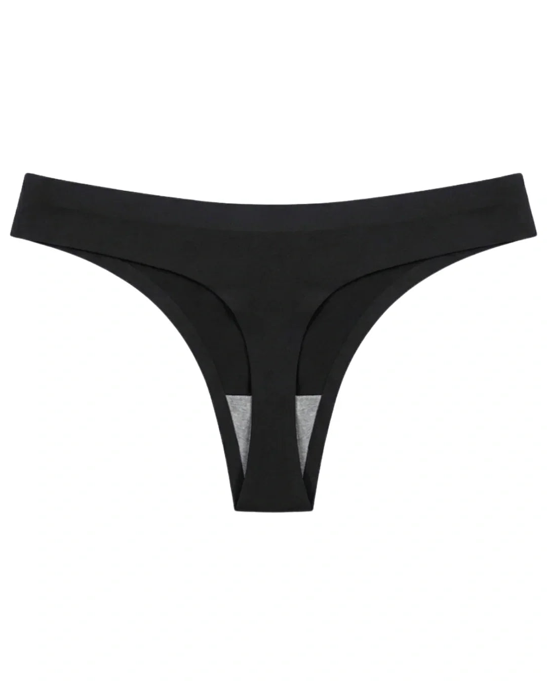 Seamless Thong  - Scarlet - Black