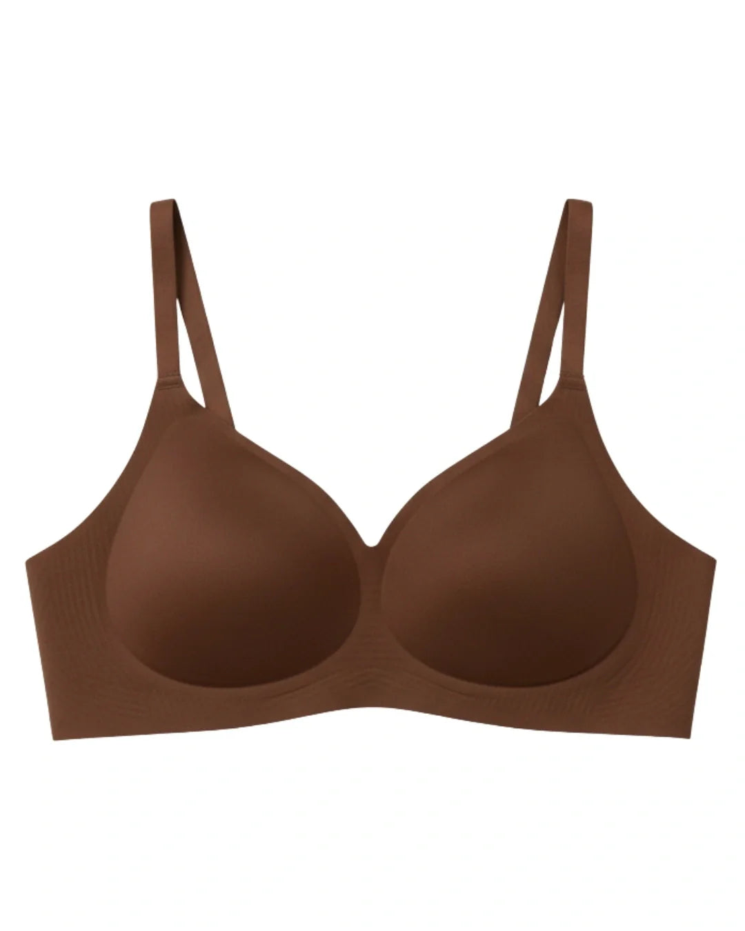 Seamless Padded Bra - Silven - Brown