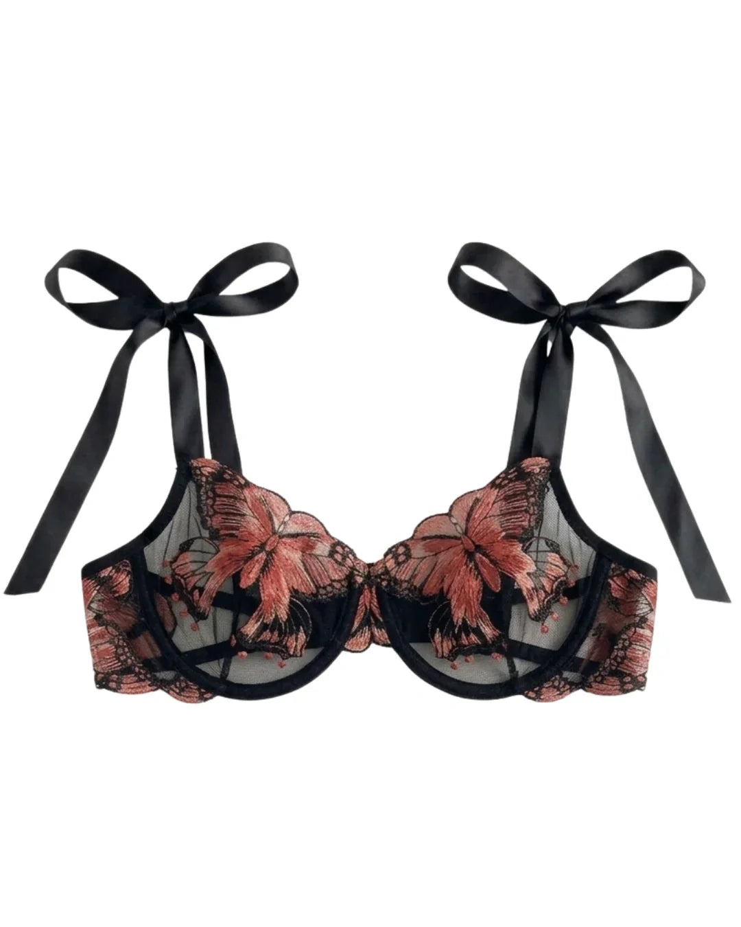 Non Padded Bra Set - Orlisse - Pink