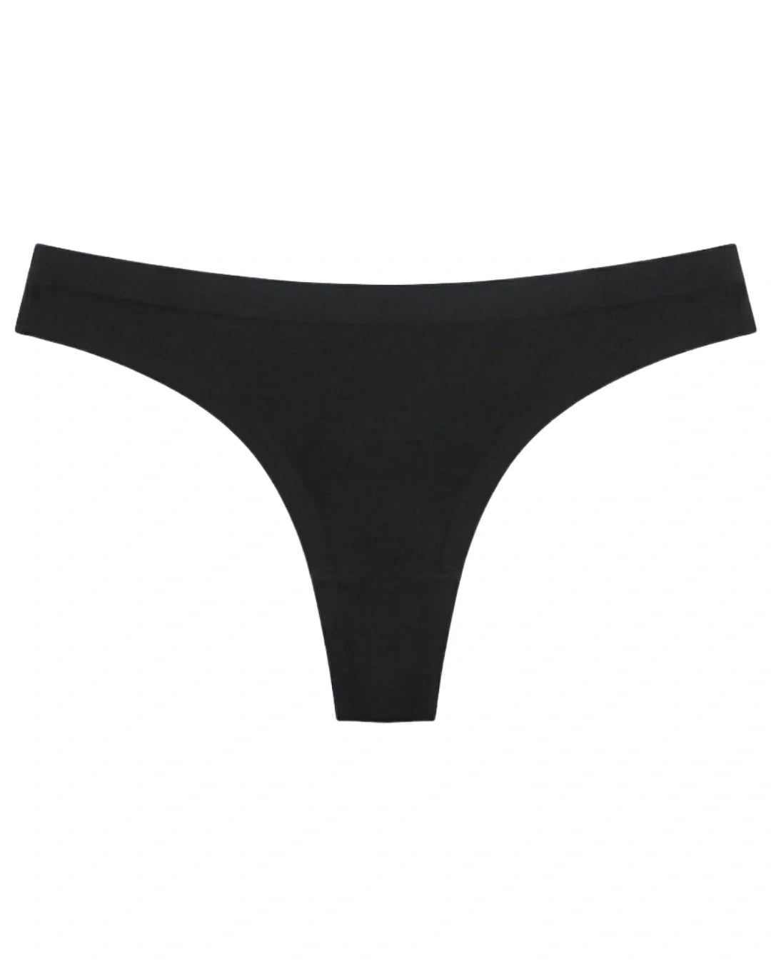 Seamless Thong  - Scarlet - Black