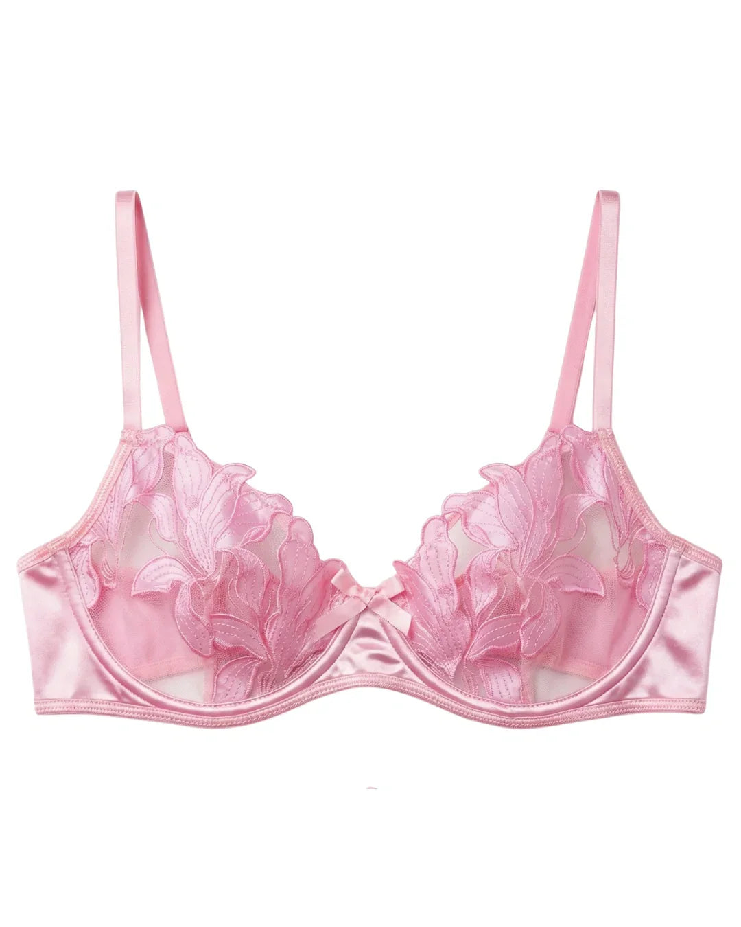 Non Padded Bra Set - Petal Luxe - Pink
