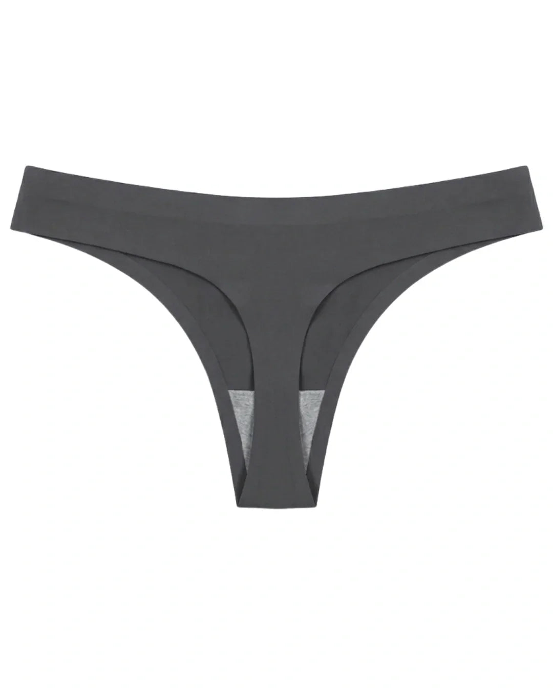 Seamless Thong  - Scarlet - Grey