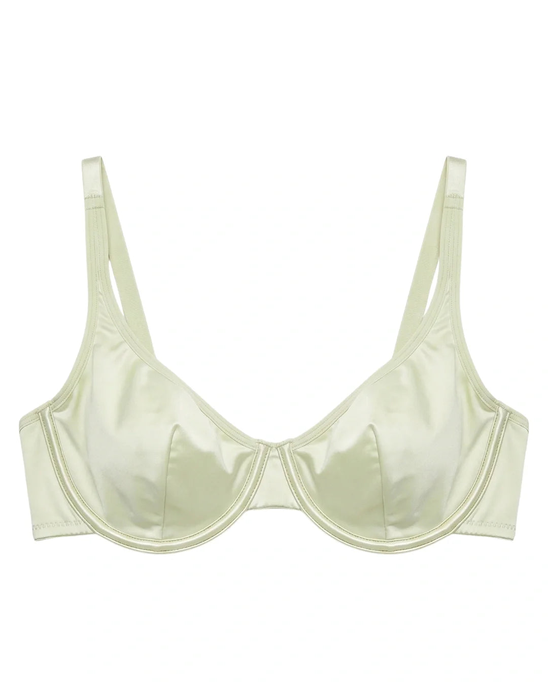 Non-Padded Bra Set -  Camille - Soft Green
