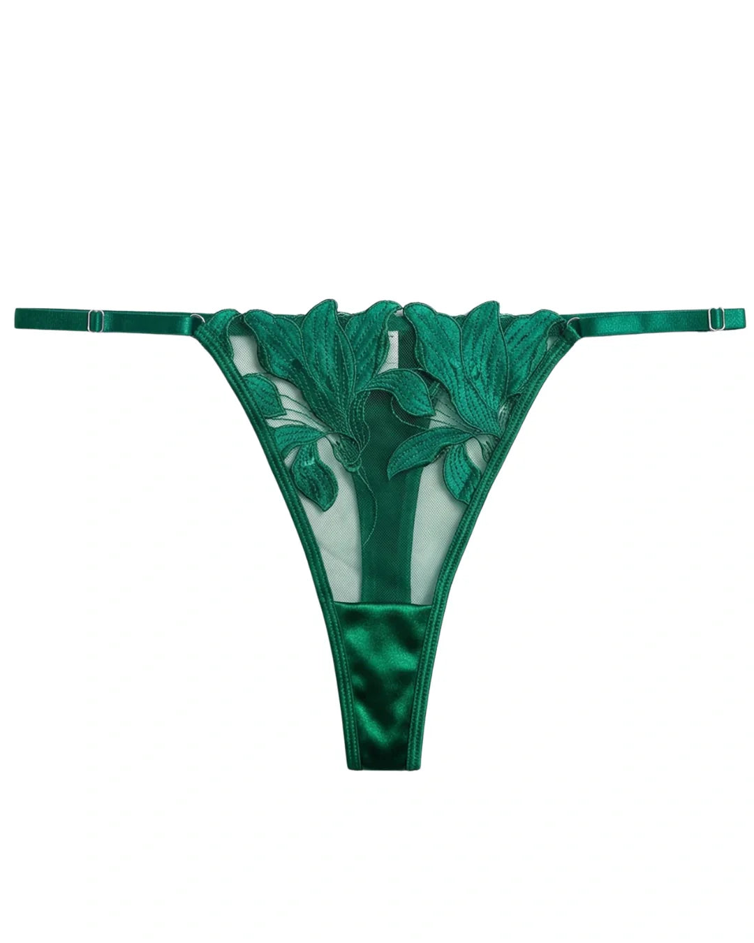 Non Padded Bra Set - Petal Luxe - Green
