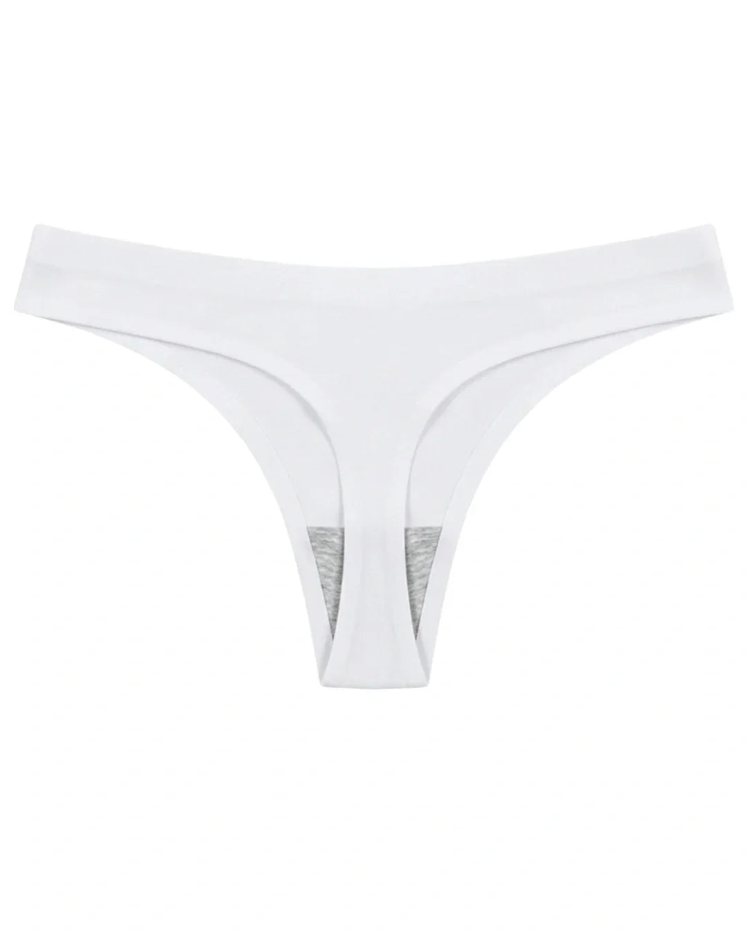 Seamless Thong  - Scarlet - White