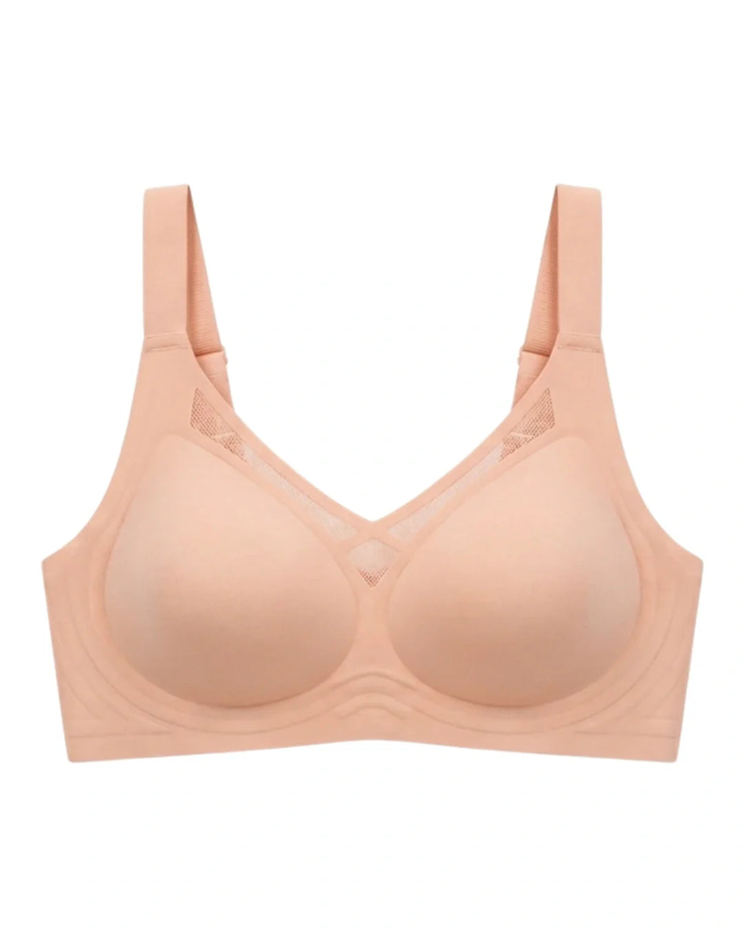 Seamless Padded Bra - Alvena - Peach