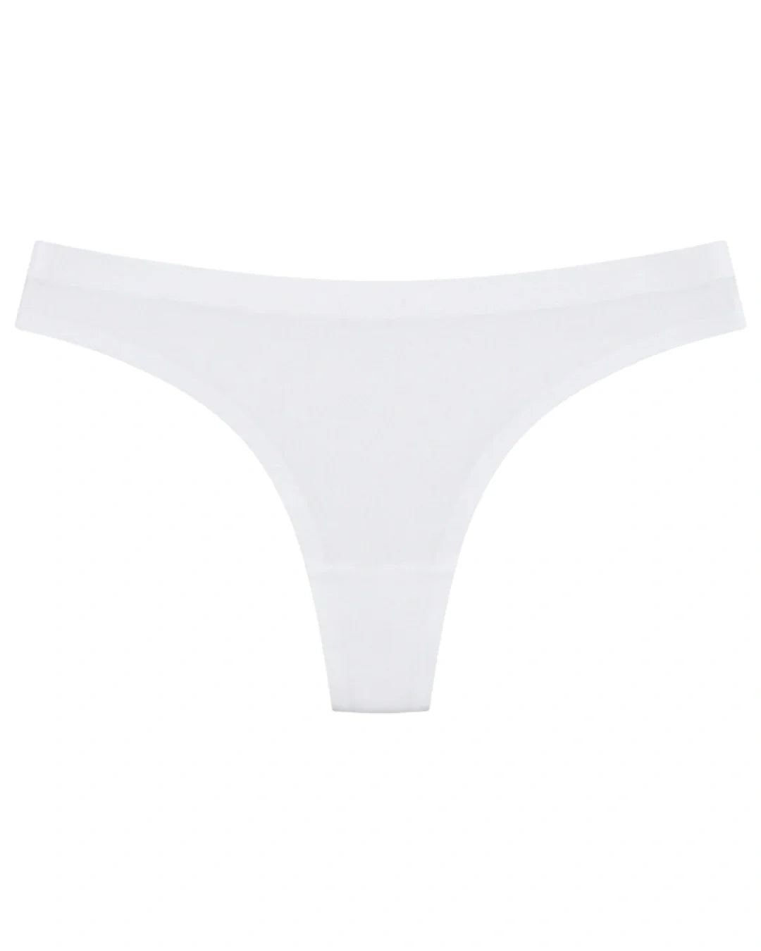 Seamless Thong  - Scarlet - White
