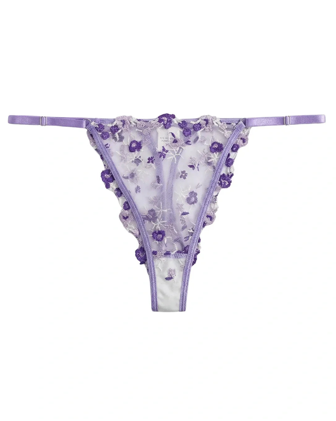 Non Padded Bra Set - Flora Zest - Purple