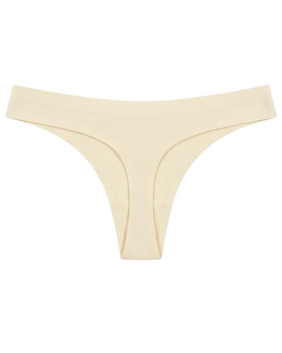 Seamless Thong  - Scarlet - Cream