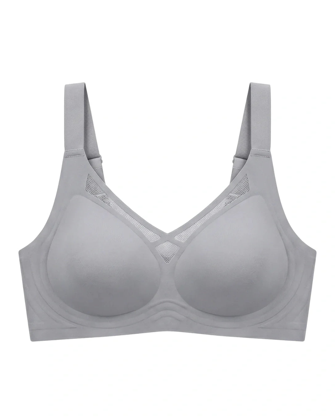 Seamless Padded Bra - Alvena - Grey