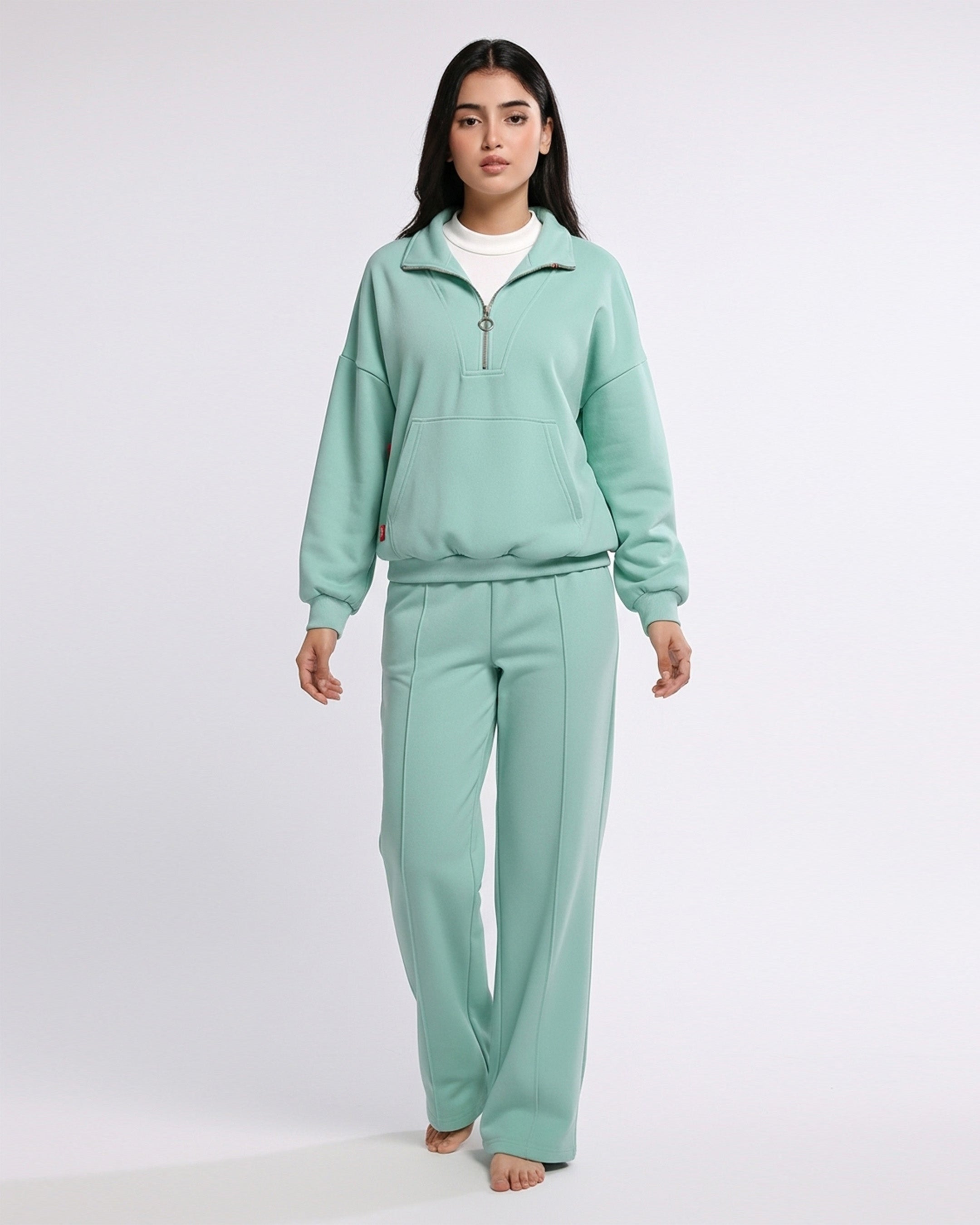 Fleece Tracksuit -Soft Flex - Aqua