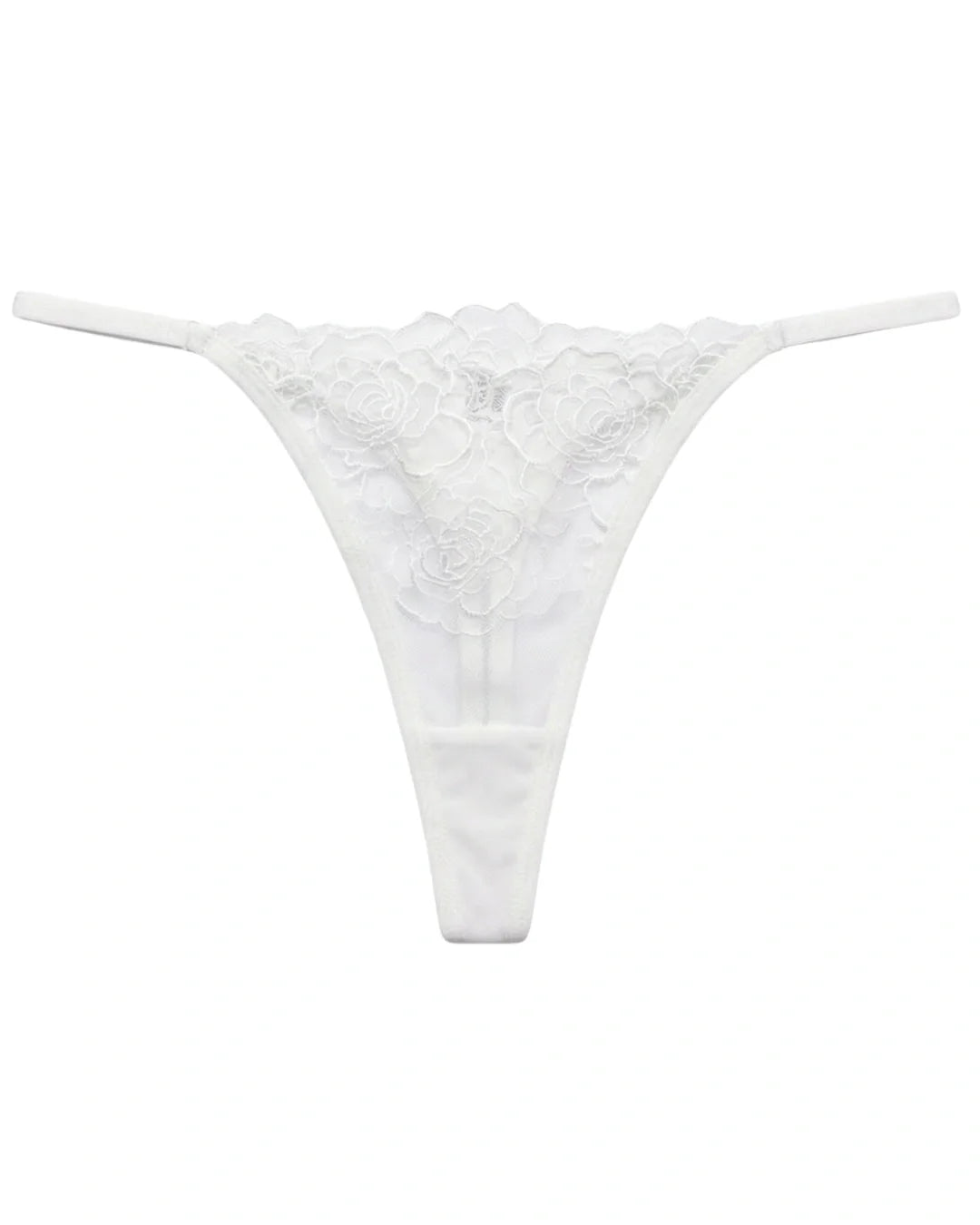 Non Padded Bra Set - Ivory Bloom - White