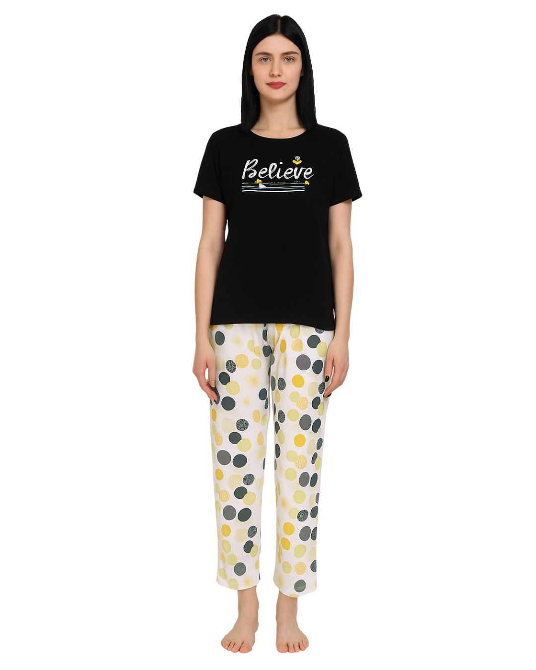 Cotton PJ Set - Dot Glow