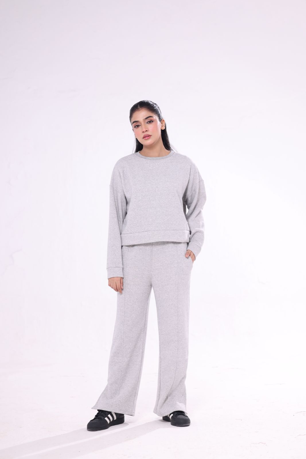 Fleece Tracksuit -Warm Set - Grey