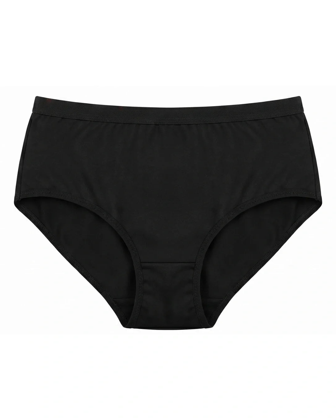Noir Soft Cotton Panty - Black