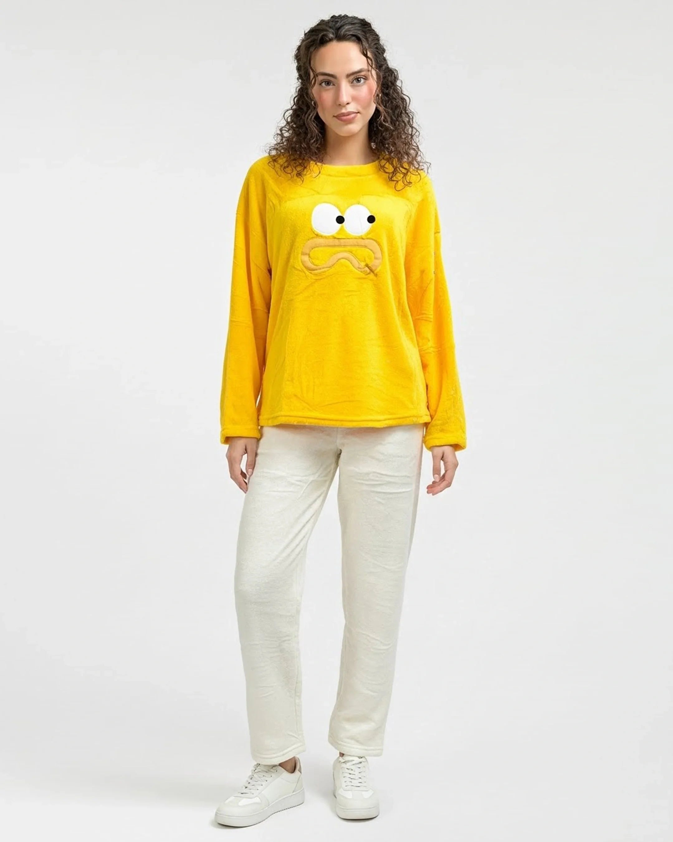 Fleece Pajama Suit - Sunny Face