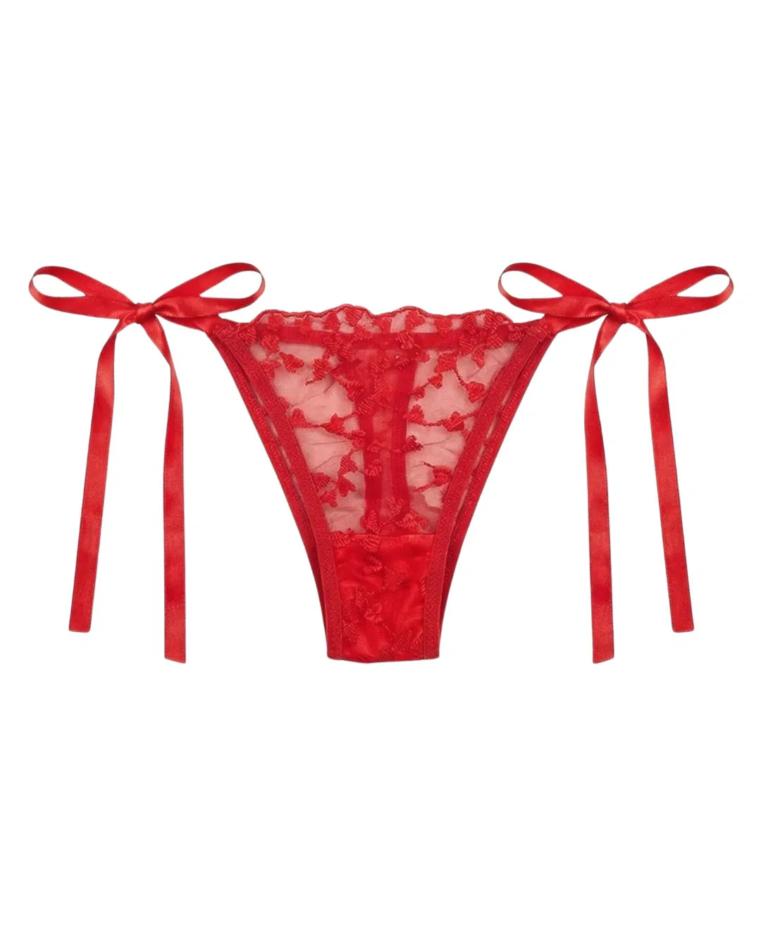 Non Padded Bra Set - Arvessa - Red