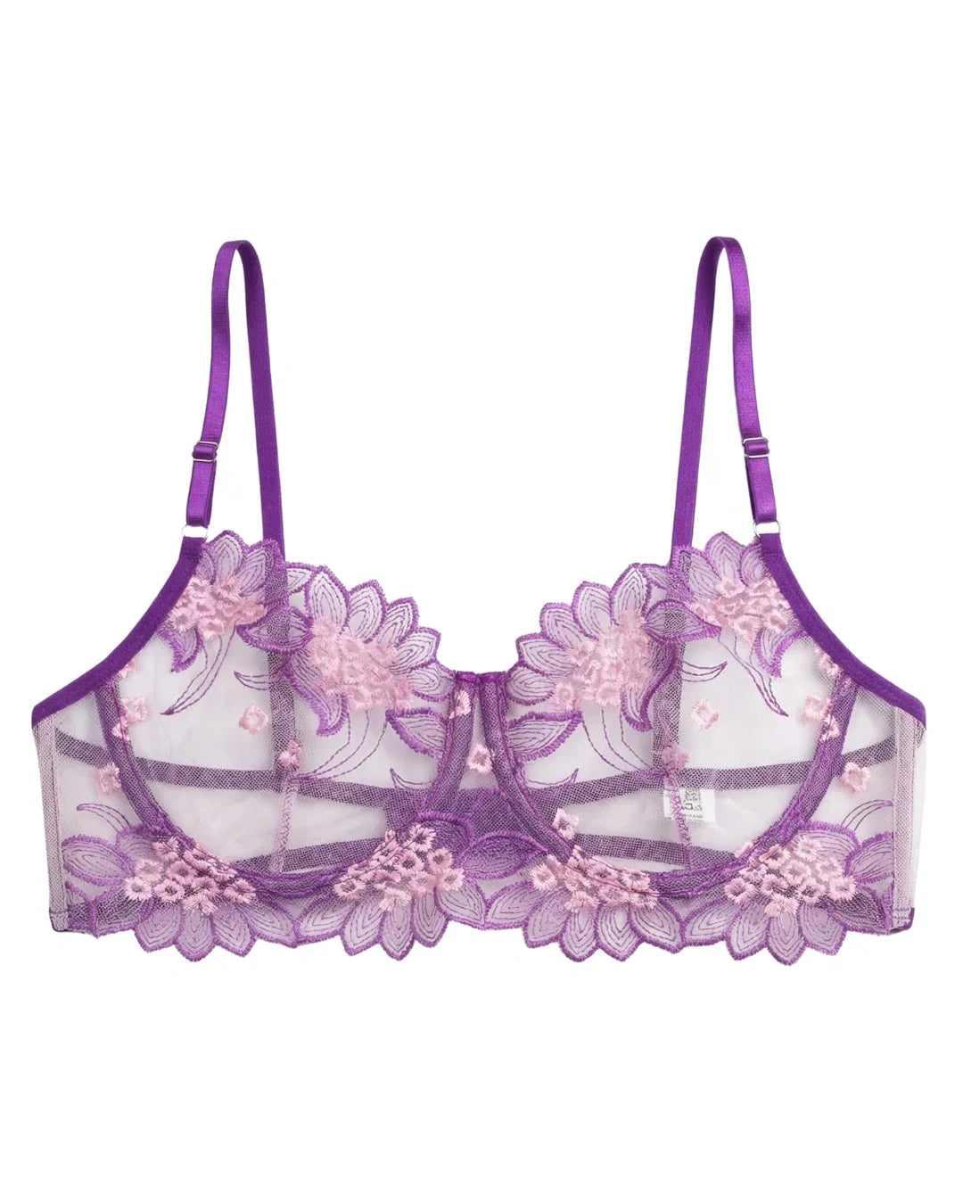 Non Padded Bra Set - Verdelle - Purple