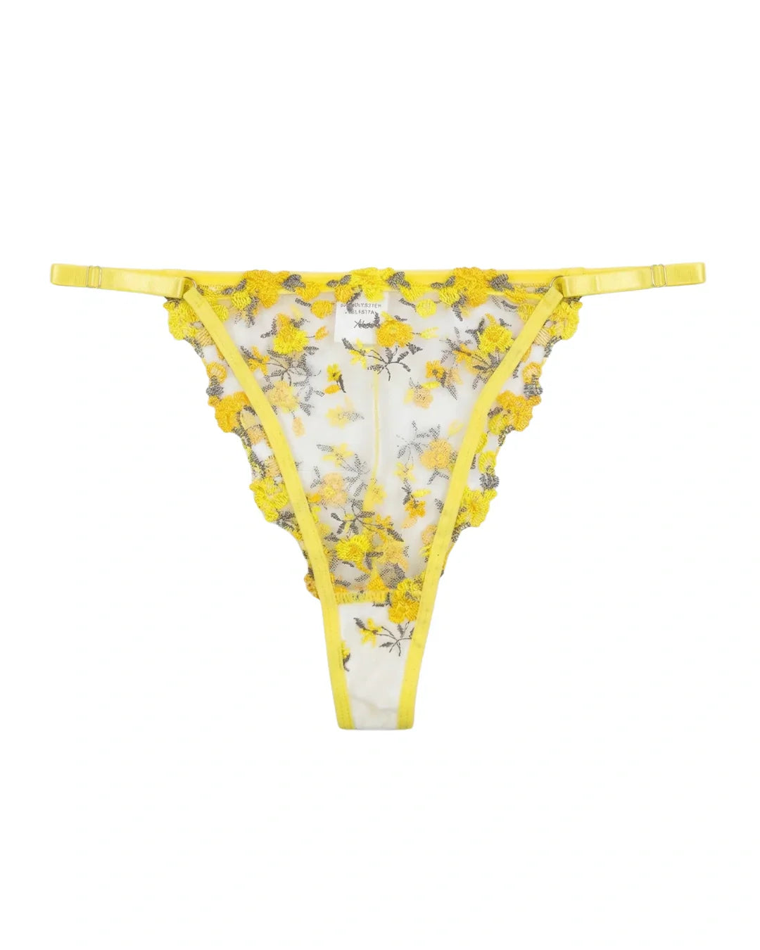 Non Padded Bra Set - Flora Zest - Yellow