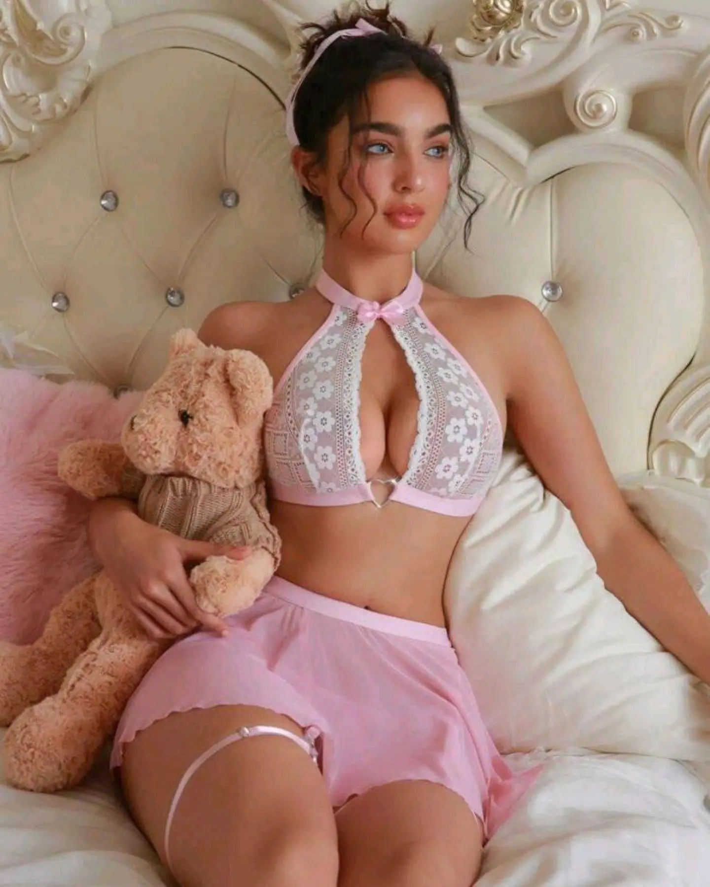 Babydoll Lingerie  - Zerelle - Pink