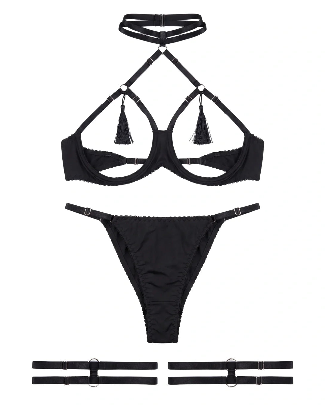 Garter Set - Ebonix - Black