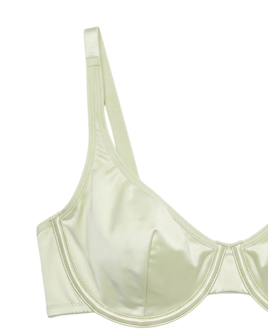 Non-Padded Bra Set -  Camille - Soft Green